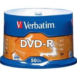 DVD-R Verbatim 16X - Pack 50