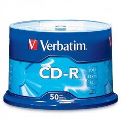 CD-R Verbatim 52X - Pack 50