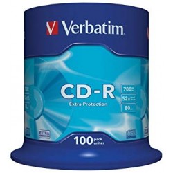 CD-R Verbatim 52X - Pack 100